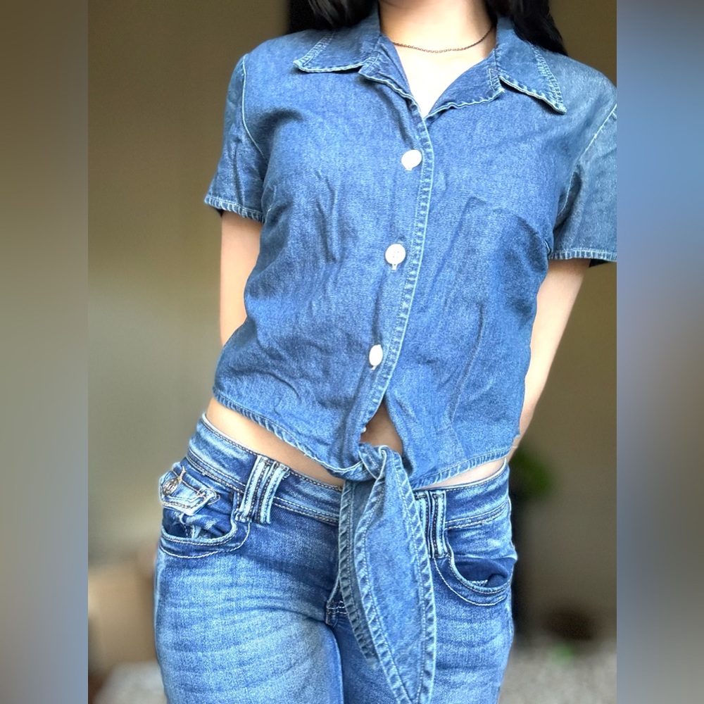 Bobbie Brooks Blue Denim Shirt